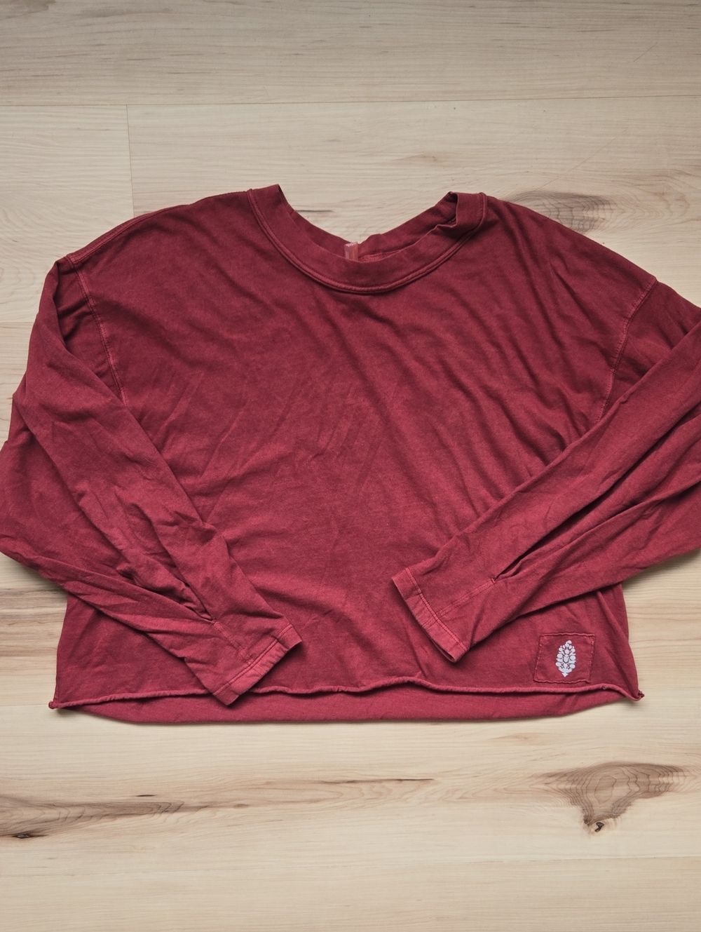 FP Movement Long-Sleeve Tee, Maroon, Size Small